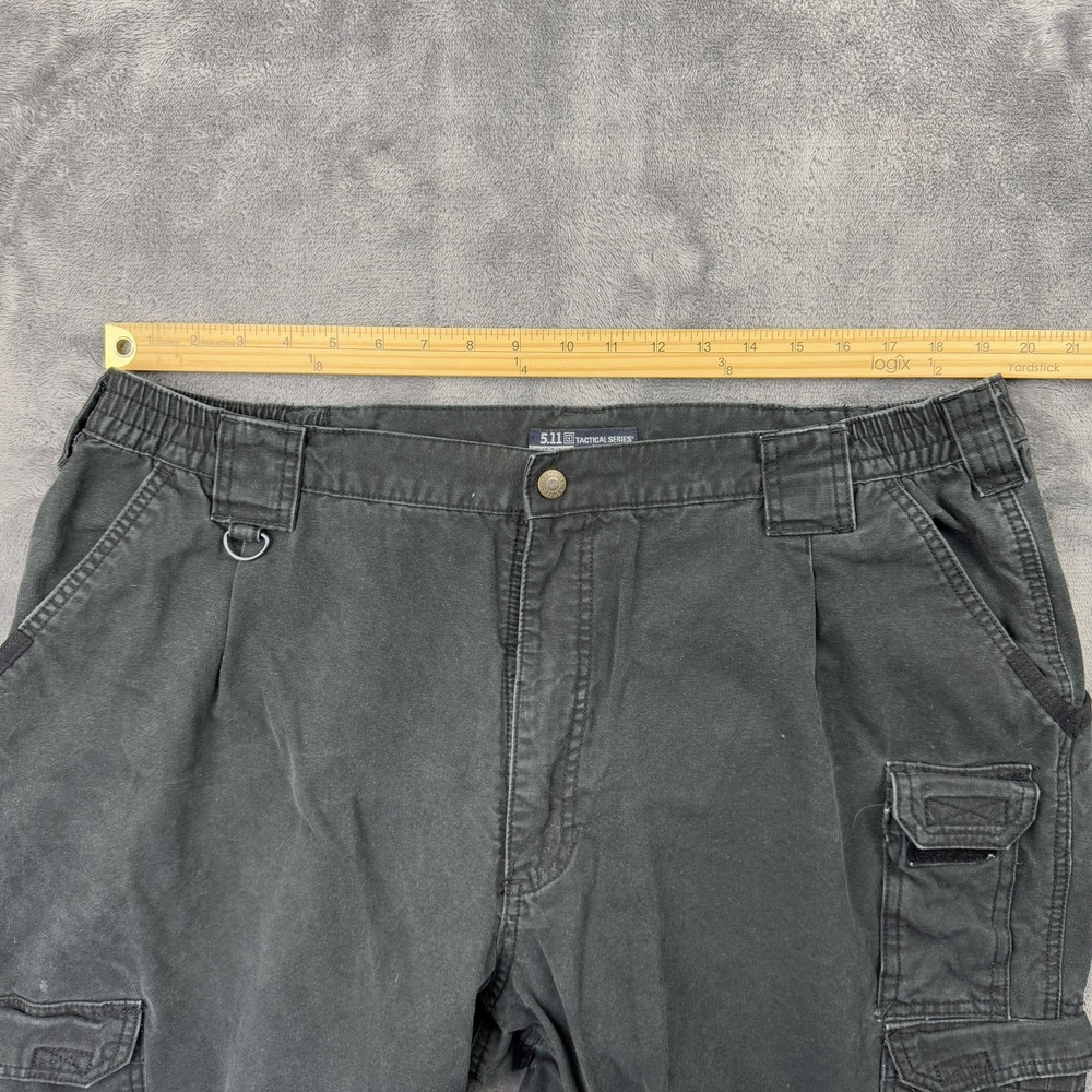 5.11 Tactical Cargo Pants Mens 39x30 Black Cotton Canvas Utility Workwear - Picture 6 of 11
